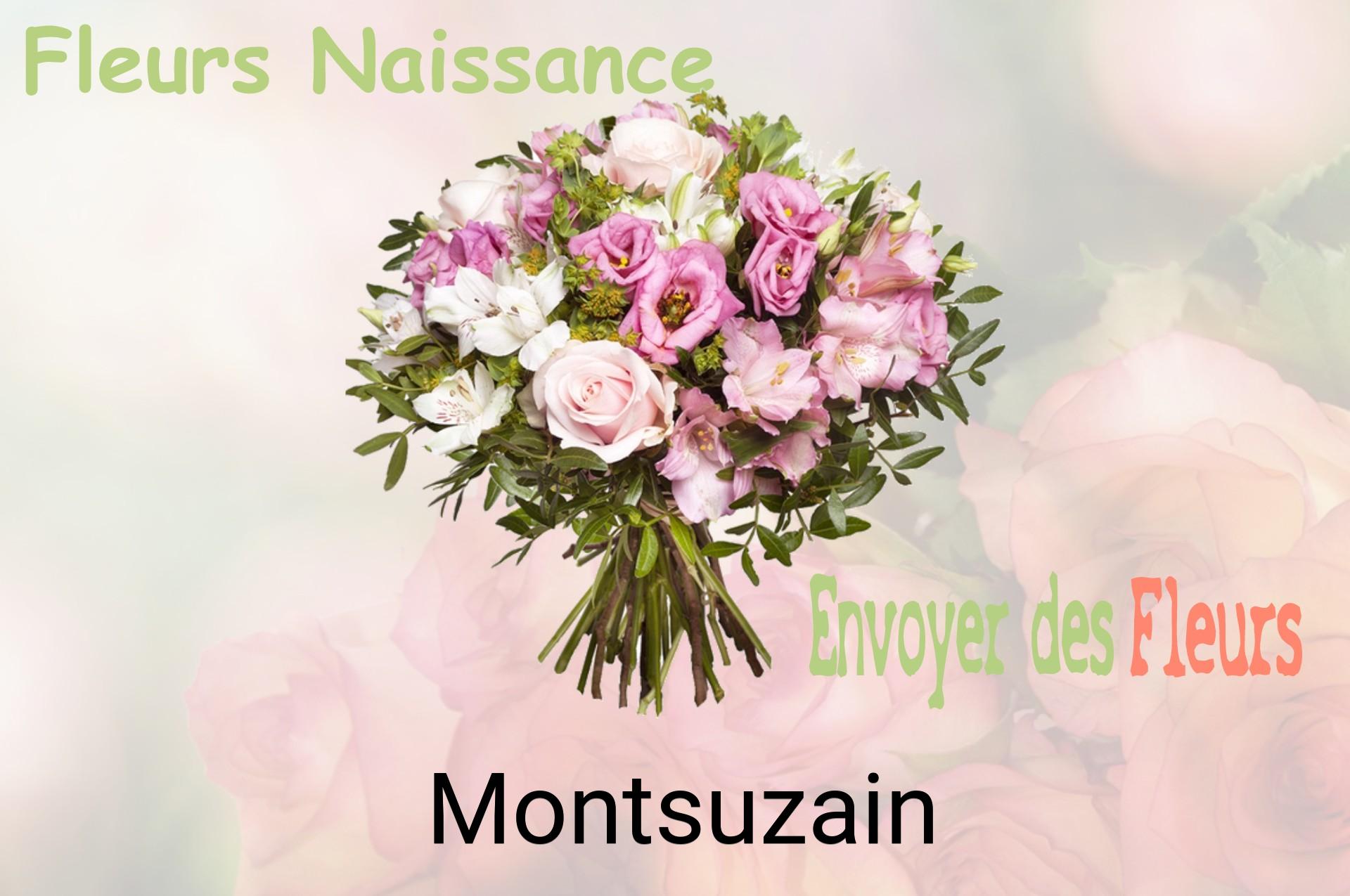 Bouquet de fleurs de naissance livré à Montsuzain